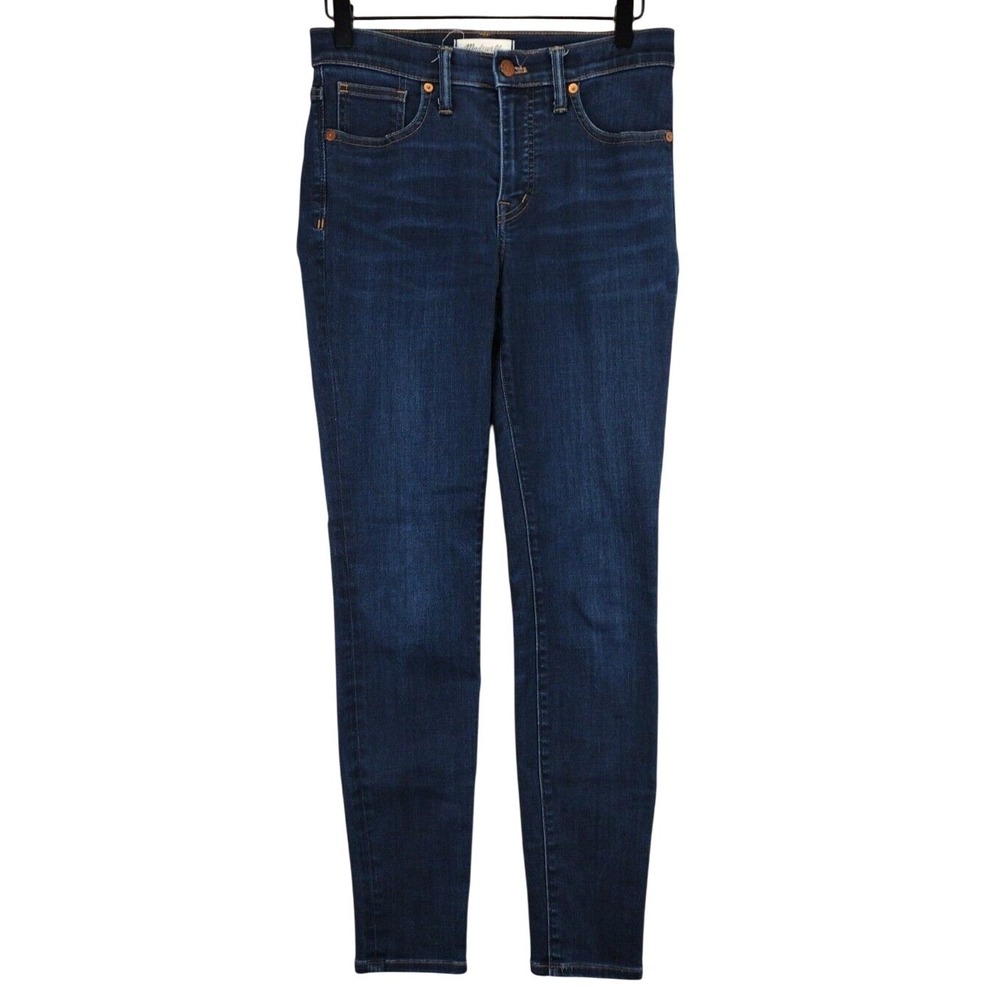 Madewell 9 inch High Rise Skinny Jeans Dark Wash Denim‎ Size 26